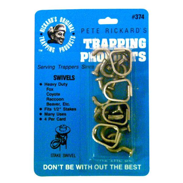 Pete Rickard Rickards Swivels 4-Pack - Heavy-Duty Fishing Swivels for Secure Tackle Management