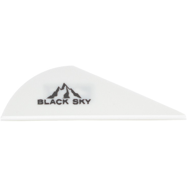 Bohning Black Sky Vane 2-inch White Archery Vanes (36 Pack) * Precision Arrow Fletching