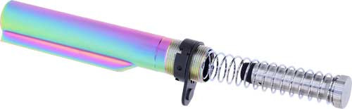 Guntec USA MILTUBESETMRPVD AR15 Buffer Tube with Rainbow PVD Finish