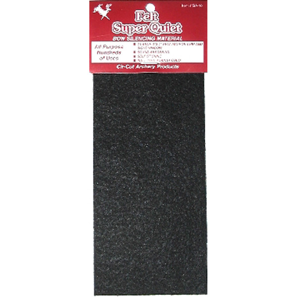 Cir-Cut Felt Silencing Material Black, 3 x 7 inches, Pack of 1 (Part Number: SA-10)