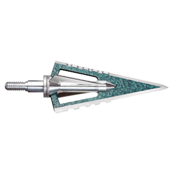 Steel Force Sabertooth HP 4-Blade Broadheads – 100 Grain, Pack of 3