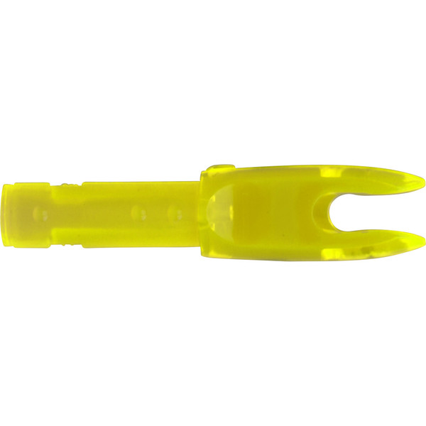 Easton 4mm G Nocks Yellow Small Groove — Pack of 12 for Archery Precision