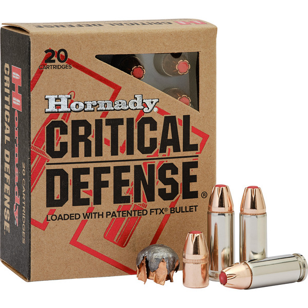 Hornady Critical Defense 30 Super Carry 100 Grain FTX Pistol Ammunition - 20 Rounds