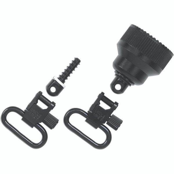 Uncle Mike's Quick Detach Swivels for Remington 870 20 Gauge, 1 Inch Cap, Blued Finish