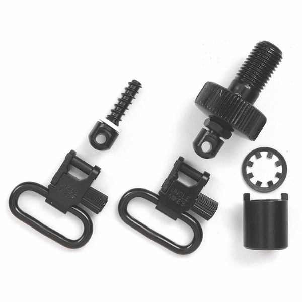 Uncle Mike's QD Swivels for Mossberg 500, 1 inch Blued