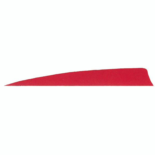Gateway Shield Cut Feathers Red 5 in. RW (Pack of 50) - Part Number 500RSSRR-50