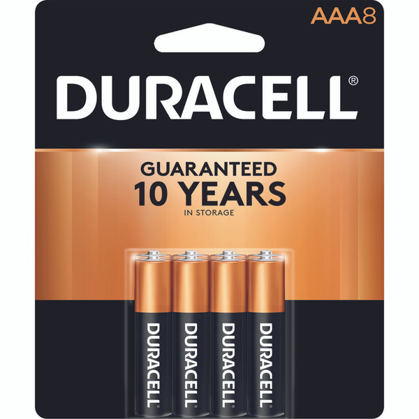 Duracell Coppertop AAA Batteries 8-Pack - Reliable Power with Duralock Technology