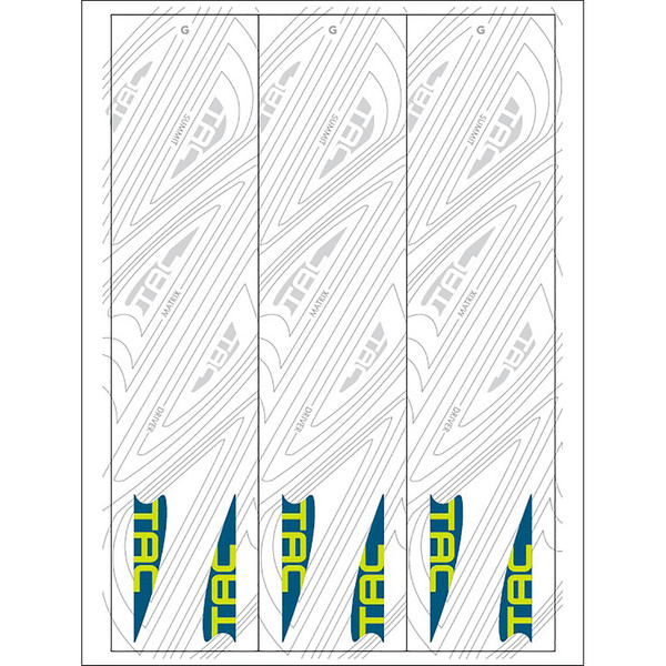 TAC Vanes Arrow Specific Wraps White Size G 5.5 – Pack of 13