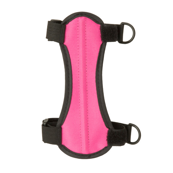 October Mountain Pink Nylon Arm Guard with Quick-Adjust Straps for Archers