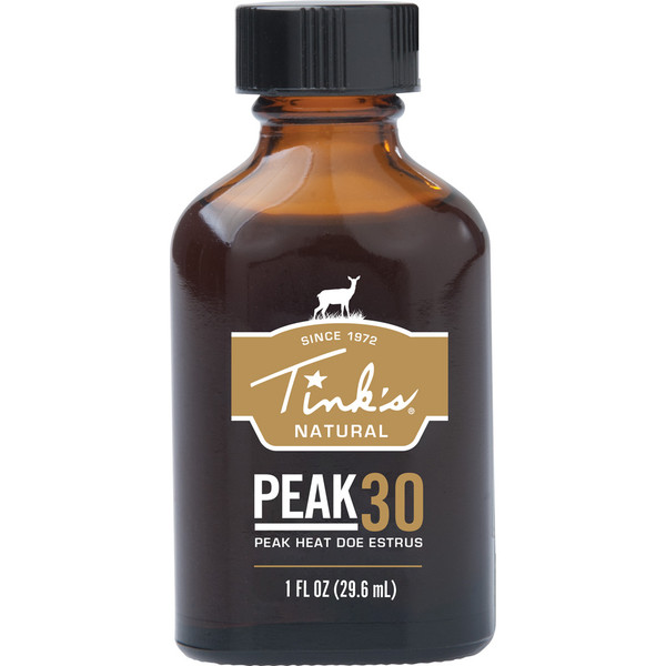 Tinks Premium Estrus Glass Bottle 1 oz. by Tinks – Natural Doe-In-Rut Buck Lure Scent