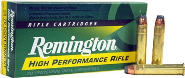 Remington 45-70 Government 300 Grain Jacketed Hollow Point Ammo - Reloadable - 20 Rounds per Box