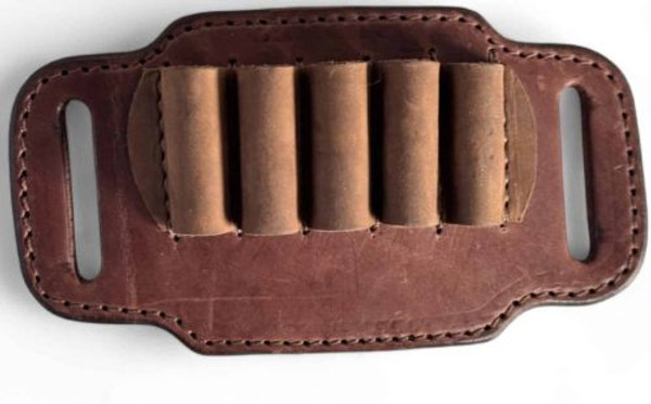 1791 Gunleather HNT-ABSMR-BRW-A Magnum/Straight Wall Rifle Ammo Belt Slide