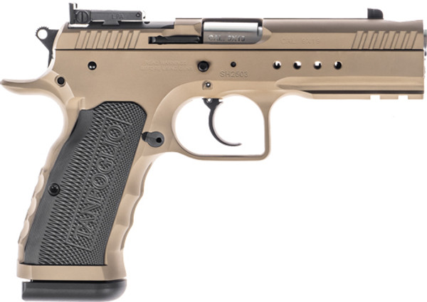 Tanfoglio Hexagon Tactical 10mm Auto Semi-Auto Pistol with Stainless Steel Frame and Optic Ready Design