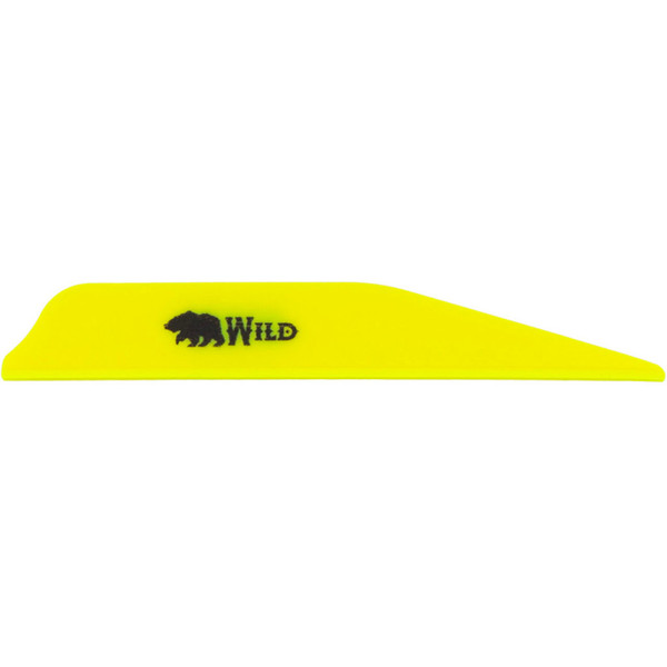 Bohning Wild Vanes 3-inch Neon Yellow Arrow Vanes (100 Pack)