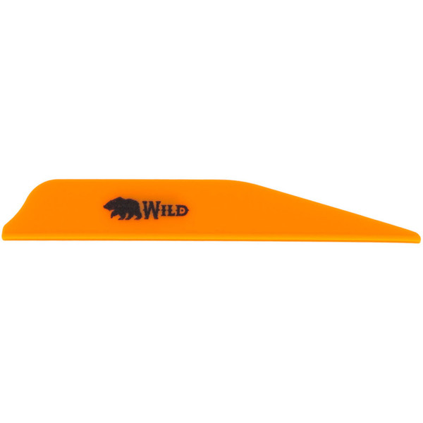 Bohning Wild Vanes 3-Inch Neon Orange - Pack of 100 | Barebow Oriented Arrow Vanes