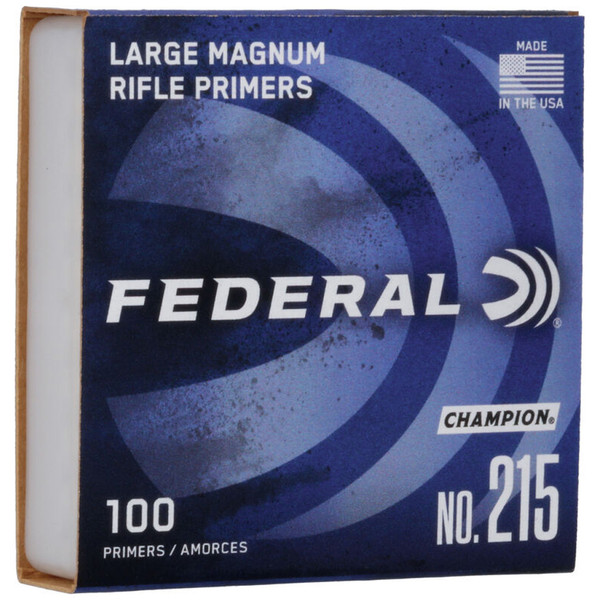 Federal Rifle Primers Large Magnum, 1000 Count - Reliable Ignition for High-Volume Reloaders