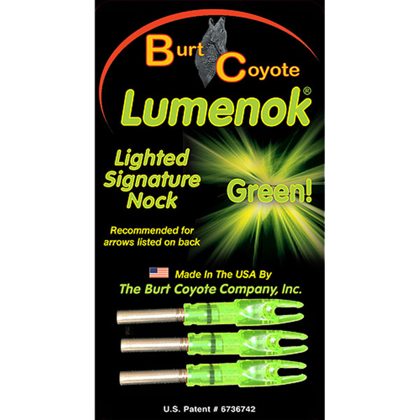 GWS Lighted Nocks Green, Size S, Pack of 3 – Waterproof Archery Nocks with Long Battery Life