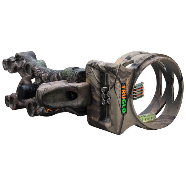 TruGlo Carbon XS Extreme Sight Realtree Xtra 5 Pin .019 RH/LH - Precision Bow Sight with LED Light
