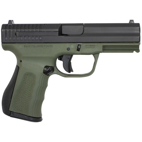 FMK Firearms 9C1 G2 Basic 9mm Pistol with 3.87-Inch Barrel in Olive Drab Green, 14-Round Capacity