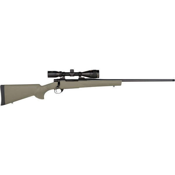 Howa M1500 Hogue GamePro 2 Rifle in 7mm Rem Mag with 24-inch Barrel and Green Scope Package