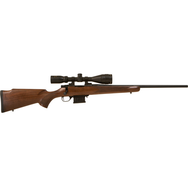 Howa M1100 Walnut Hunter GamePro Rifle in .22 LR with 18-inch Barrel and Scope