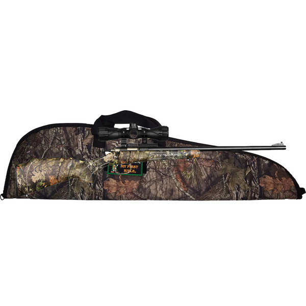 Keystone Crickett Package Rifle 22 LR with Scope - 16-inch Mossy Oak Break Up Camo Rifle for Youth, Right-Hand