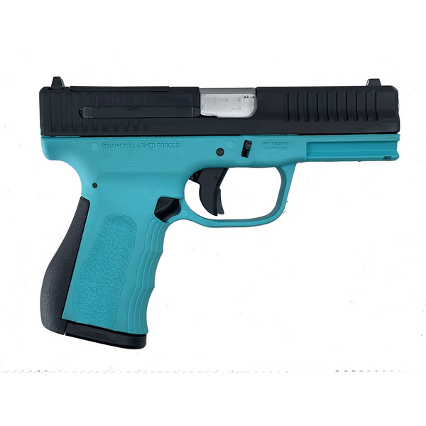FMK Firearms Mach 9 G3 9mm Pistol with Blue Jay Finish and 14-Round Capacity