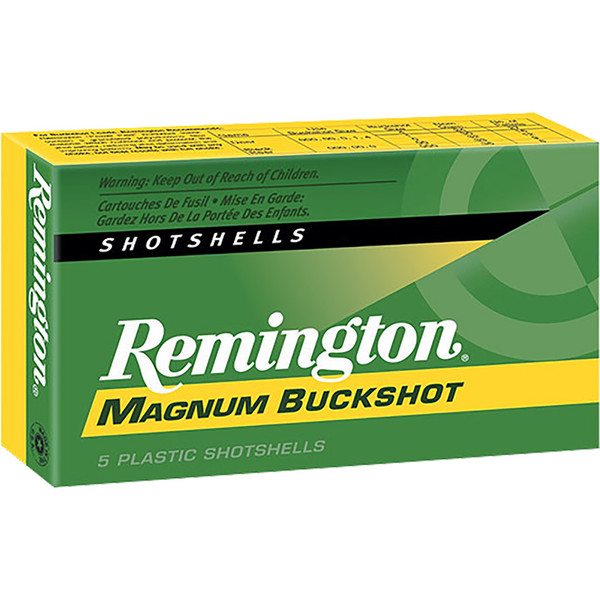 Remington Express Magnum Buffered Buckshot Loads 12 Gauge 3 Inch 15 Pellets 00 Buck Shot, 5 Rounds