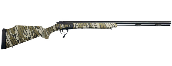 Thompson/Center Triumph Muzzleloader 50 Caliber Nitride with Fiber Optic Sights and Camo Mossy Oak Bottomland Flextech Stock