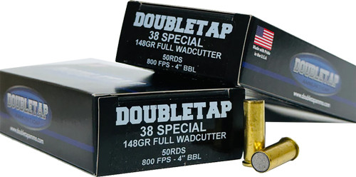 Doubletap 38 Special 148 Grain Full Metal Jacket Wadcutter Ammunition