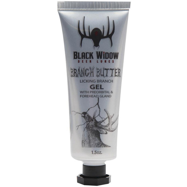Black Widow Branch Butter 1.5oz by Black Widow – Long-Lasting Buck Scent Gel for Deer Hunting