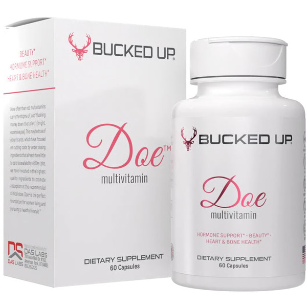 Bucked Up Doe Full Spectrum Multivitamin - 60 Vegan Capsules for Women’s Health and Wellness