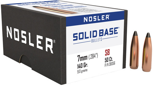 Nosler Bullets 7mm Caliber .284 Diameter, 140-Grain Solid Brass Boat Tail Ballistic Tip Hunting Bullets
