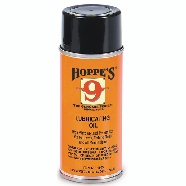 Hoppes No. 9 Lubricating Oil 4 oz. Aerosol – Precision Lubricant for Firearms and Mechanical Devices