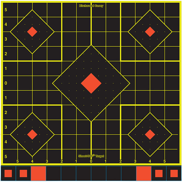Birchwood Casey Shoot-N-C 12-Inch Target Sight-In Pack – 12 Reactive Targets with Pasters