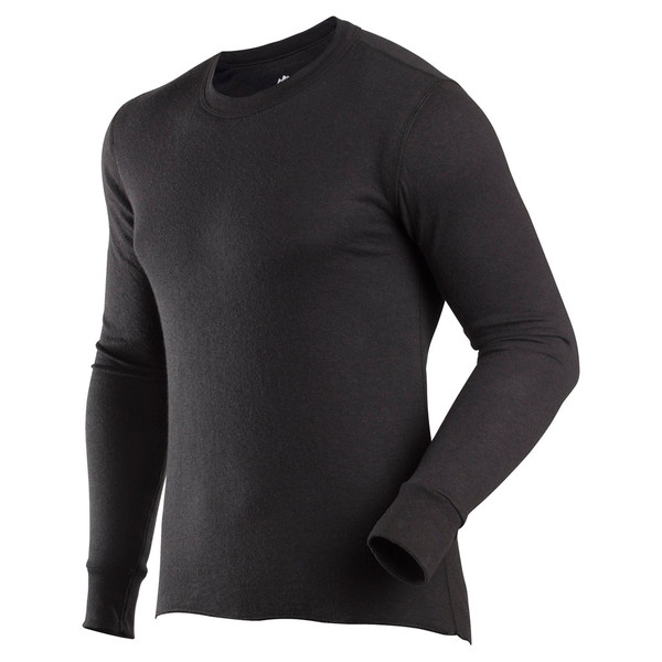 ColdPruf Basic Crew Black X-Large - Cotton/Polyester Blend Thermal Underwear