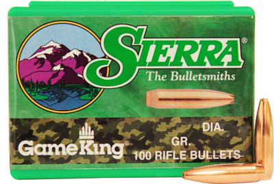 Sierra Bullets 2140 .30 Caliber 165 Grain Hollow Point Boat Tail GameKing