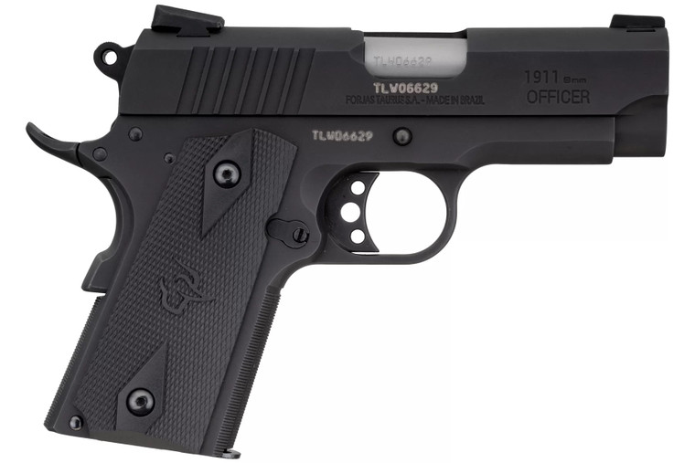 "Taurus 1911 Officer Pistol - Black | 9mm | 3.5"" Barrel | 8rd | Compact Frame"