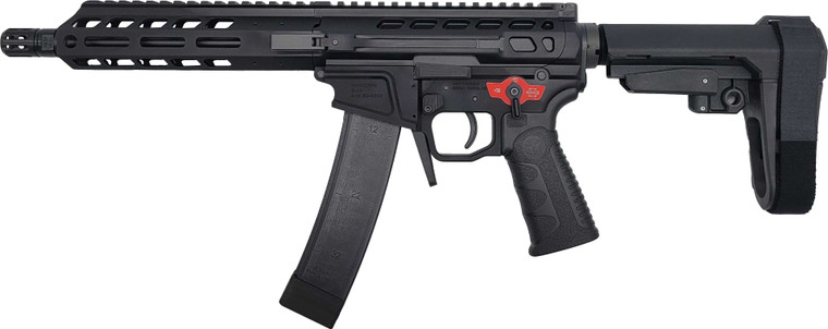 "Wraithworks WARSCORP9 Side-charging AR Pistol - Black | 9mm | 8.5"" Barrel | 7"" M-LOK Rail | Accepts Scorpion Mags | Installed BSFIII Trigger"