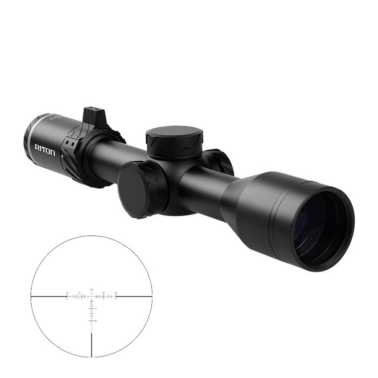 Riton Optics X5 Primal 2-12X44 30mm Scope - Part Number 5P212AS23