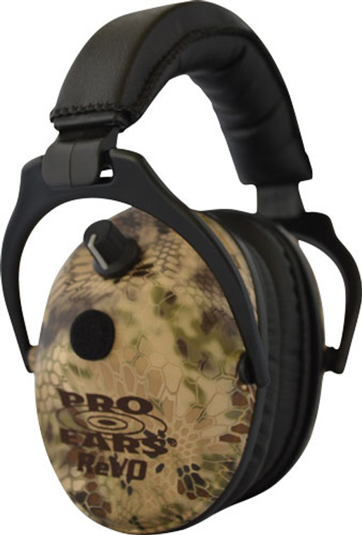 Pro Ears Revo Ear Muff ER300HI - Electronic Hearing Protection in Kryptek Highlander