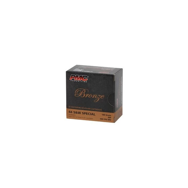 PMC Ammunition .44 S&W Special Handgun Ammo - 180 Grain JHP | 25rd Box