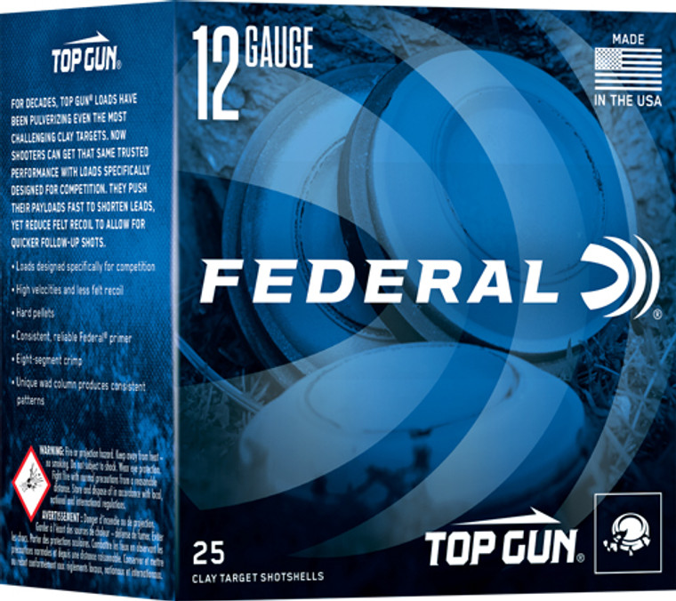 FEDERAL TOP GUN 12GA 1OZ #8
