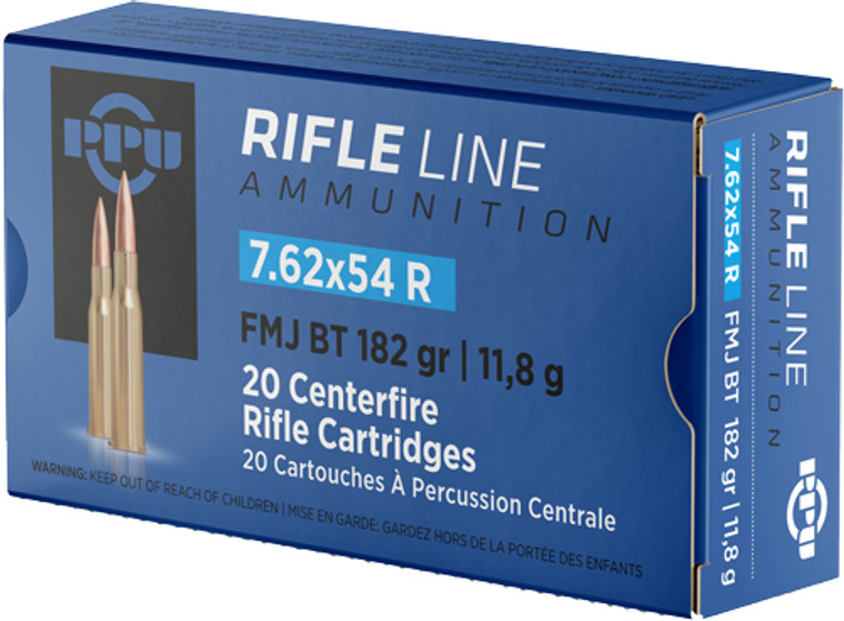 PPU 7.62X54R 182GR FMJ