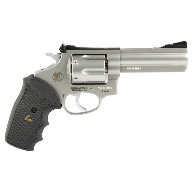 "Rossi RM64 Revolver - Stainless | .357 Mag | 4"" Barrel | 6rd | Rubber grip"