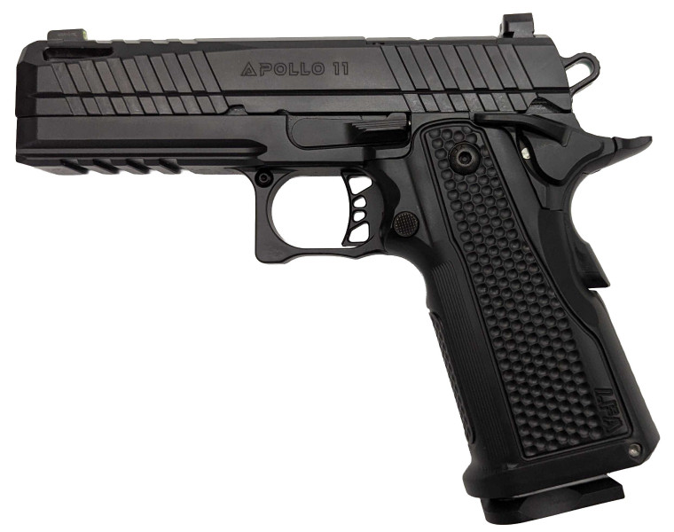 "LFA Apollo 11 Compact Pistol - 9mm | Black |Aluminum Grip | 4.1"" | 1x17rd Mag"