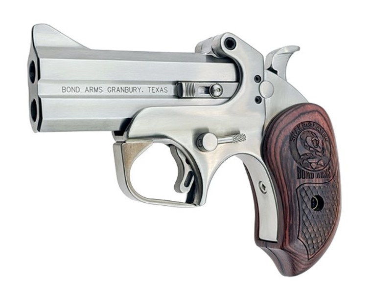 Bond Arms Snake Slayer .357 Magnum / .38 Special Specialty Handgun with Steel Frame and Engraved Rosewood Grips