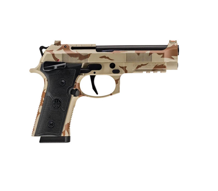 Beretta 92Xi FS 9mm Semi-Auto Pistol with Desert DPM Camo Finish and 15+1 Capacity