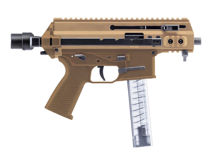 B&T APC9K Pro 9mm Semi-Auto Pistol with Coyote Tan Finish and 30-Round Magazine