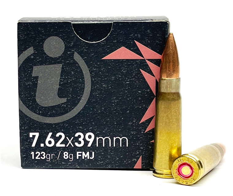 Igman 7.62x39 Rifle Ammo - 123 Grain FMJ, 15-Round Box